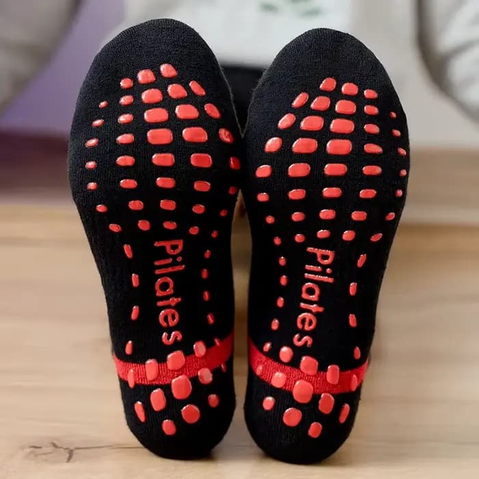 Chaussettes de Yoga grande taille pour femmes et hommes, antidérapantes, en Silicone, pour gymnastique, Fitness, danse, sport, unisexes, en coton, respirantes, Pilates