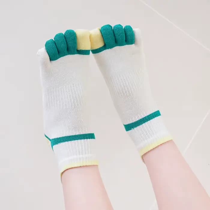 5 paires de chaussettes de cheville à cinq doigts pour enfants