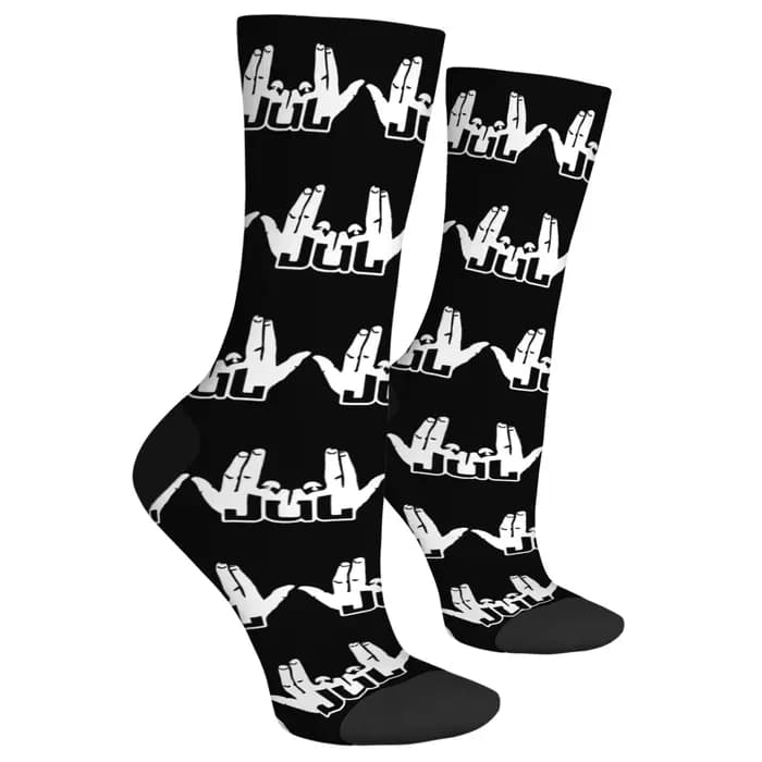 Une paire de chaussettes de rappeur Jul France