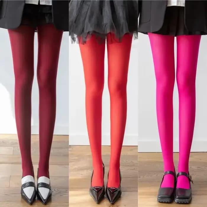 Collants Sexy de couleur Pure pour femmes