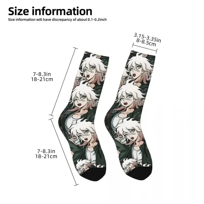 Nagito Komaeda voix espoir rétro Danganronpa Makoto jeu unisexe chaussettes randonnée impression 3D