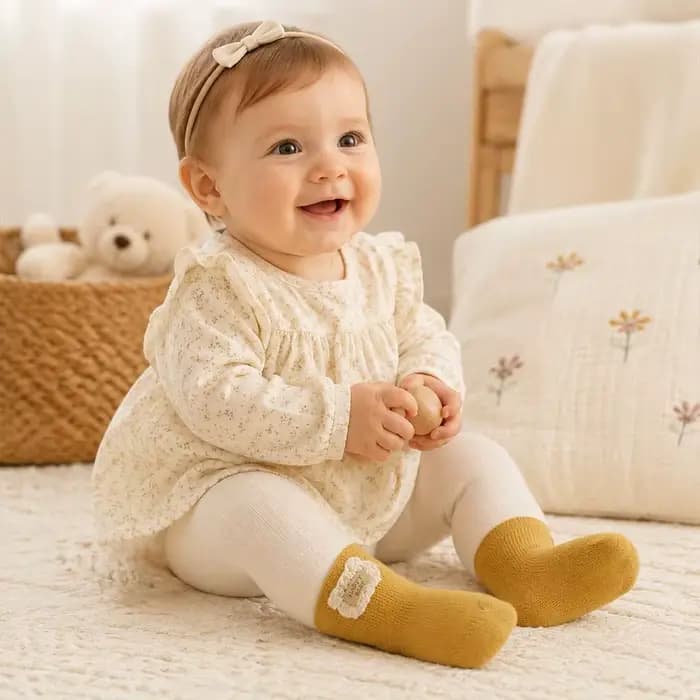 Nouvelles chaussettes chaudes en coton pour bébé
