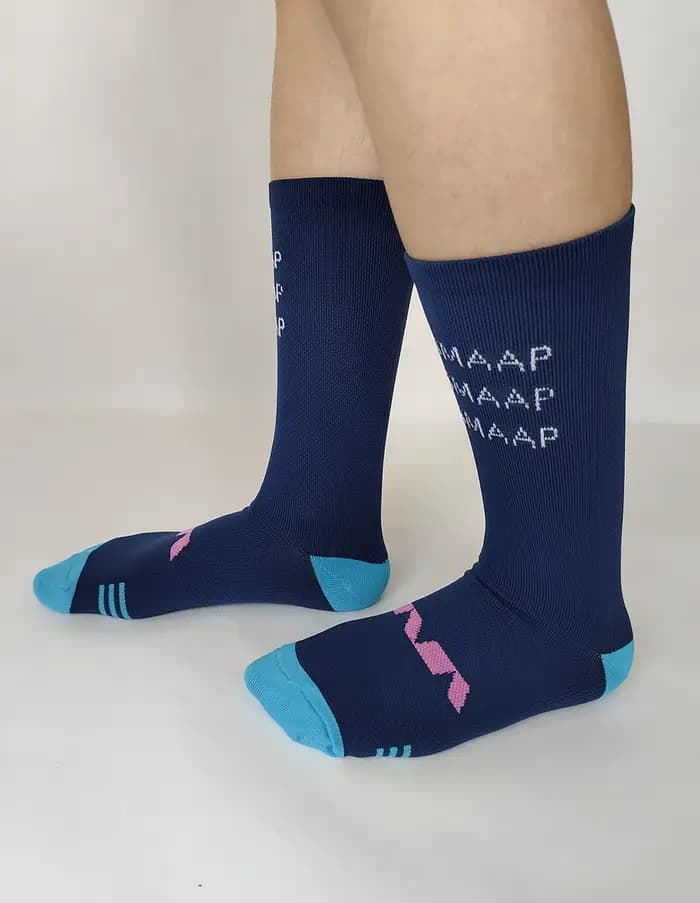 PASMAAP chaussettes de cyclisme professionnelles hommes femmes respirant anti-dérapant chaussettes de vélo de route chaussettes de cyclisme vtt vélo sport chaussettes de course