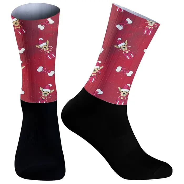 Chaussettes de cyclisme respirantes pour hommes et femmes