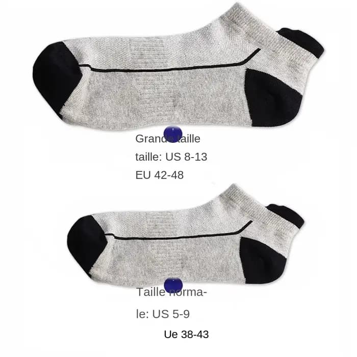 5 paires de chaussettes en coton biologique pour hommes