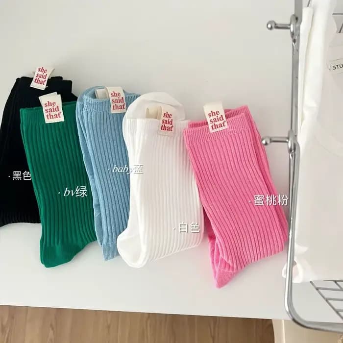 Chaussettes rétro japonaises en coton pour femmes