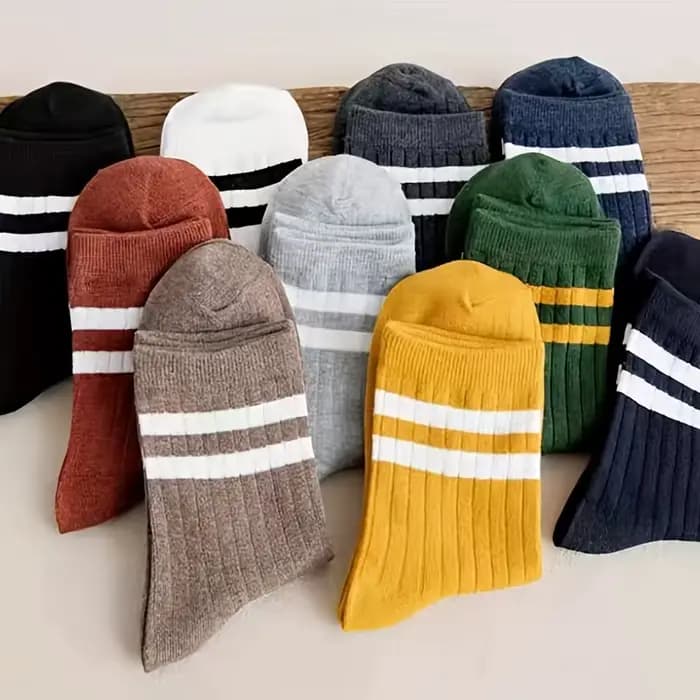 5 paires de chaussettes d'automne et d'hiver pour hommes