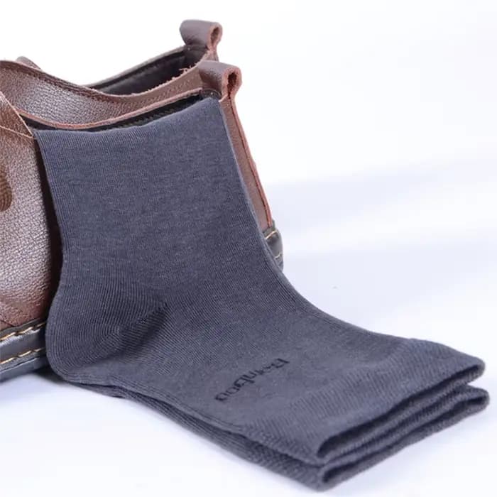 10 paires/lot hommes chaussettes en bambou marque confortable respirant décontracté affaires
