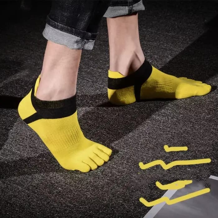 Five Parker-Chaussettes de sport invisibles en coton pour hommes