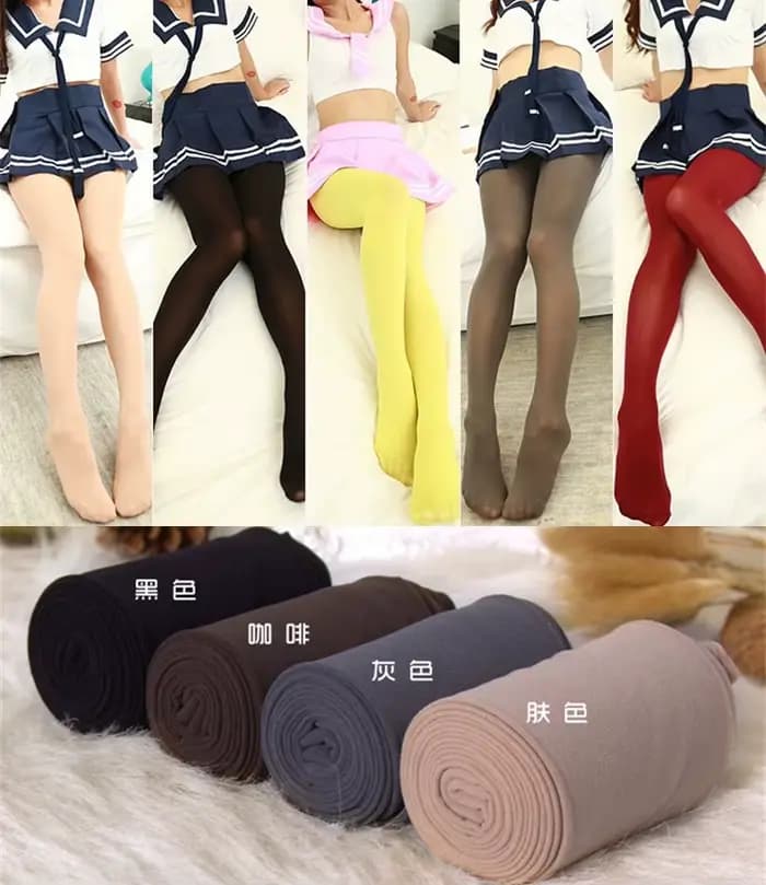 Collants Sexy couleur bonbon pour femmes, collants en velours multicolore, bas longs sans couture, surdimensionnés, sans dénudage
