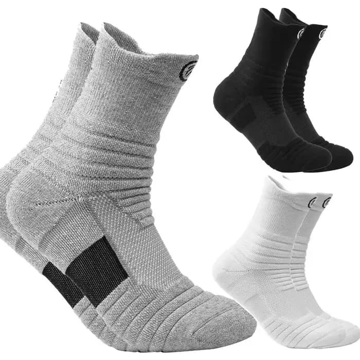 3 paires 100% coton hommes chaussettes de Sport épais en plein air