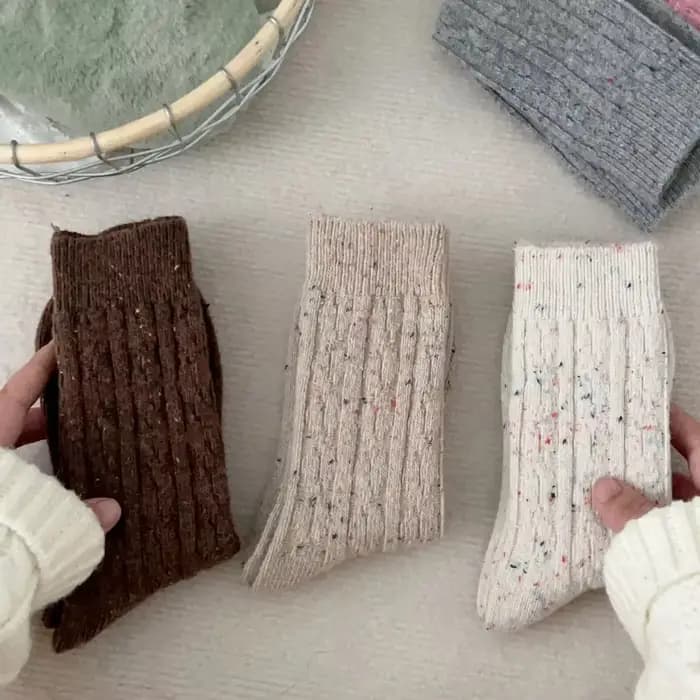 Chaussettes de neige en cachemire thermique pour femmes