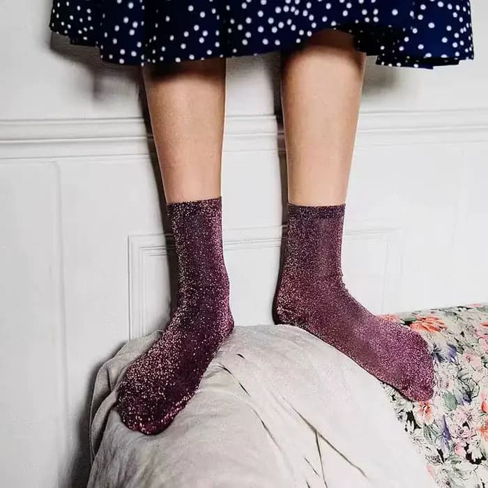 1 paire/ensemble femmes mince pure été respirant Sexy brillant chaussettes Style coréen chaussettes en soie Design de luxe chaussettes de haute qualité