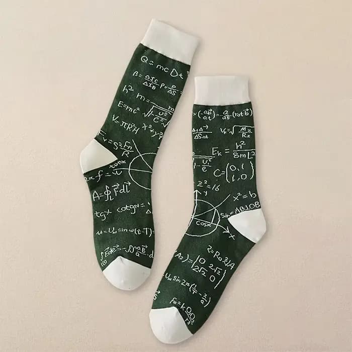 1/10 paire de chaussettes à motifs géométriques pour hommes