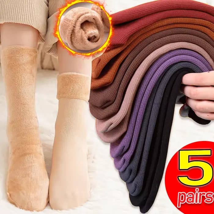 Smile Optics-Chaussettes de sol épaisses en velours pour femmes