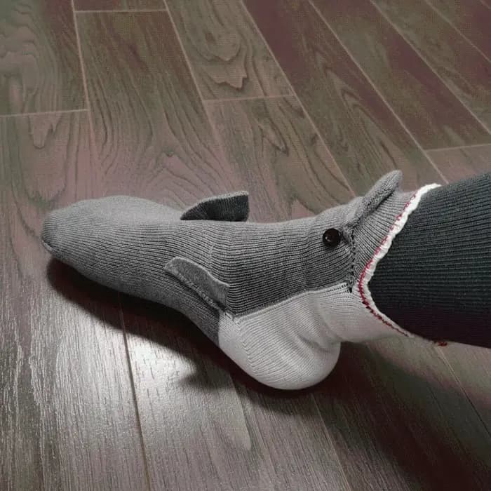 Crocodile doux au crochet animaux chaussettes élastiques respirant tricoté
