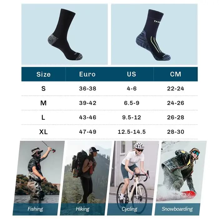 Chaussettes imperméables pour hommes