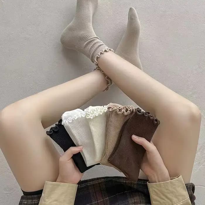 Chaussettes japonaises à oreilles en bois pour femmes