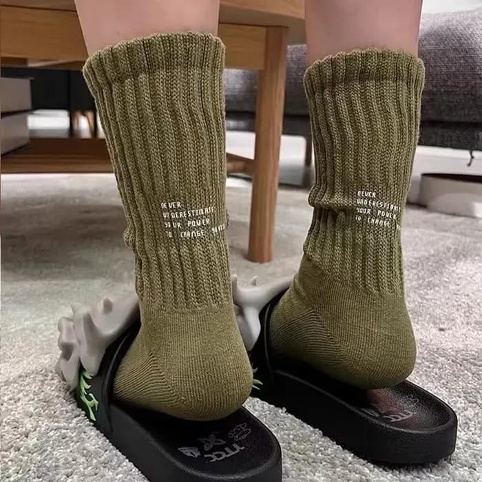 Chaussettes de sport épaisses vintage japonaises pour hommes