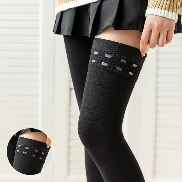 Femmes chaussettes hautes Opaque cuisse haute bas Thigts bas collants