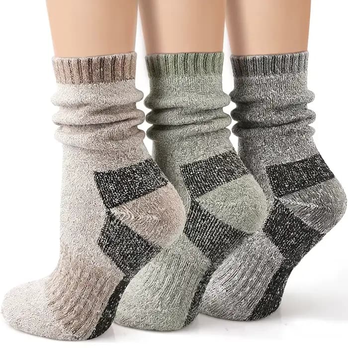 3 paires de chaussettes thermiques unisexes