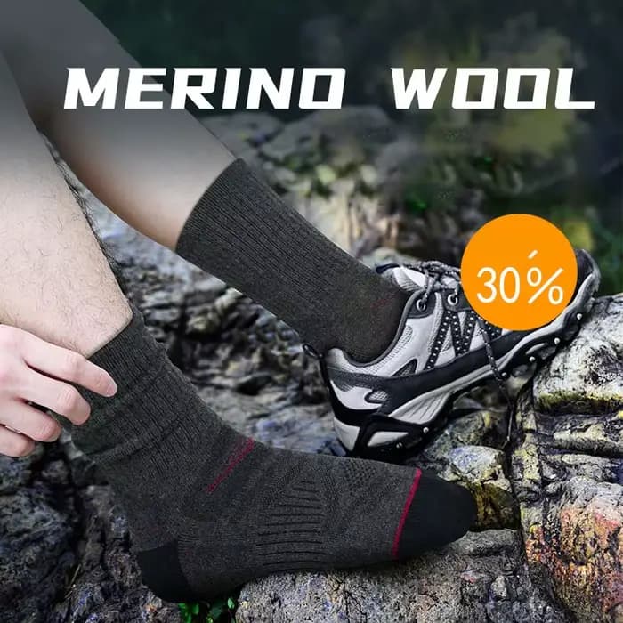 Chaussettes thermiques en laine mérinos pour hommes et femmes
