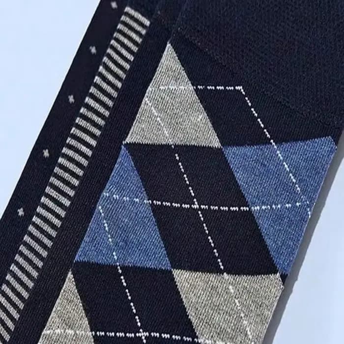 1/5 paires hommes diamant modèle affaires mi Tube chaussettes Anti odeur absorbant la sueur confortable respirant