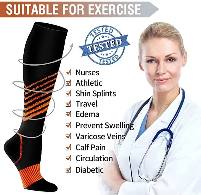 Chaussettes de compression non ald pour hommes et femmes