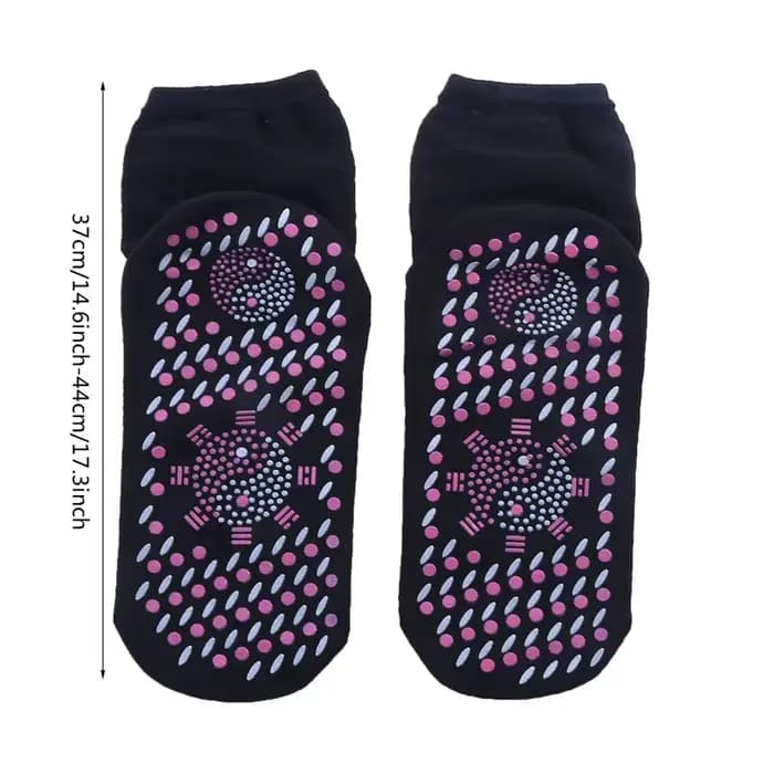 1/5 paires Tourmaline auto-chauffant chaussettes hiver chaud thermique soins de santé
