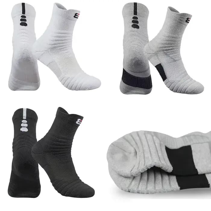 Chaussettes de compression athlétiques pour hommes et garçons, chaussettes de basket-ball en plein air, performance professionnelle, sports d'élite, fitness, course à pied, cyclisme