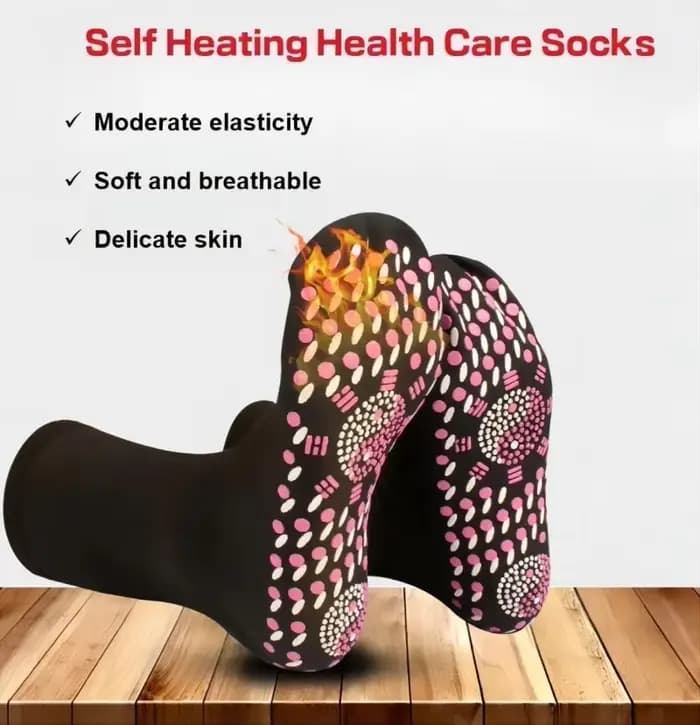 1/5 paires Tourmaline chaussettes chauffantes hiver chaud thermique soins de santé