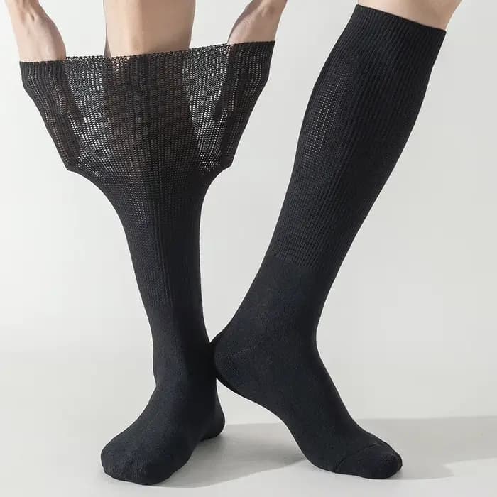 3 paires de chaussettes pour hommes et femmes diabétiques – Coussin épais sans liaison