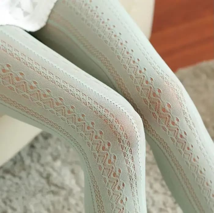 Collants d'hiver en coton tricoté pour femmes et filles