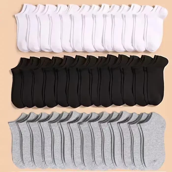 Chaussettes de sport unisexes couleur unie pour l'été et le printemps
