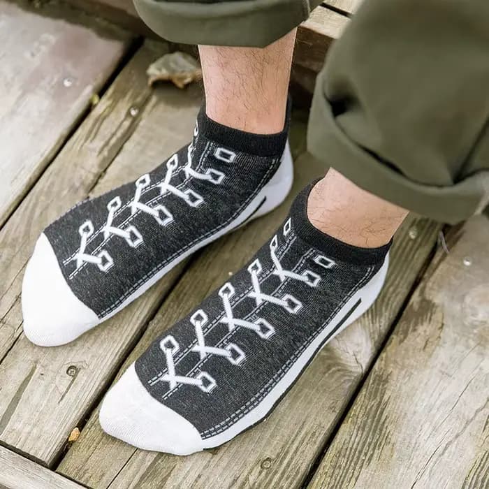 Femmes courtes cheville chaussettes hommes automne printemps respirant décontracté mode loisirs Sport étoile lacet
