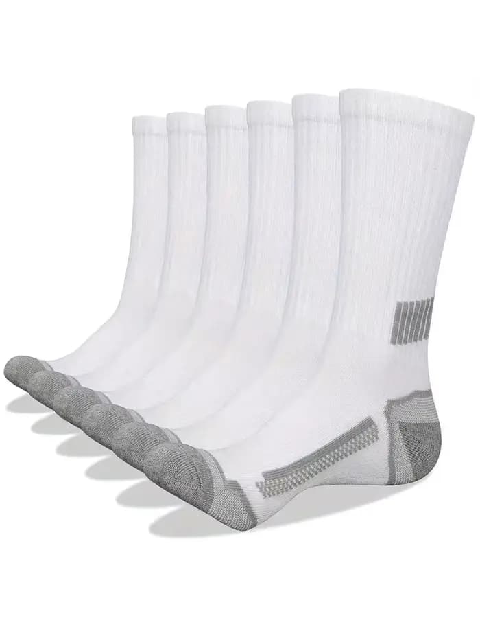 12 paires de chaussettes de sport pour hommes, absorbant la sueur, confortables et respirantes, adaptées à l'entraînement au basket-ball et à la course en plein air