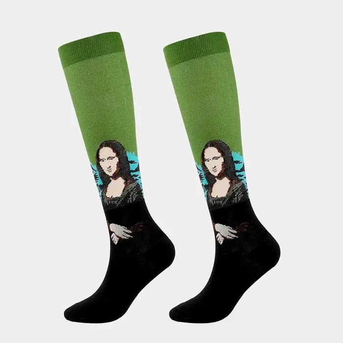 Chaussettes de Compression amusantes pour hommes et femmes