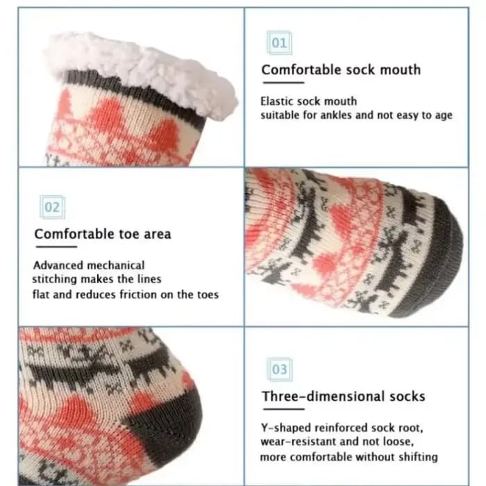 Chaussettes d'hiver chaudes pour femmes, en peluche de pingouin, douces, antidérapantes, chaussons courts, chaussettes moelleuses et duveteuses, cerf, élan, ours, cadeau de Noël