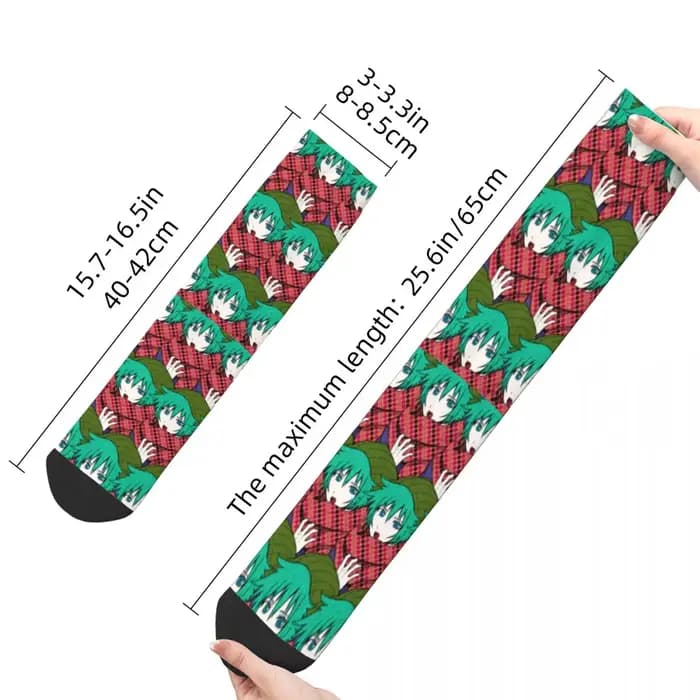 Shin Tsukimi votre tour pour mourir chaussettes hommes femmes décontracté YTTD Anime jeu