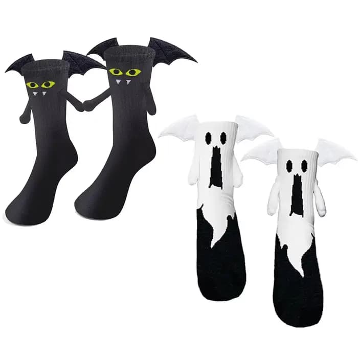 Chaussettes d'halloween magnétiques effrayantes pour femmes