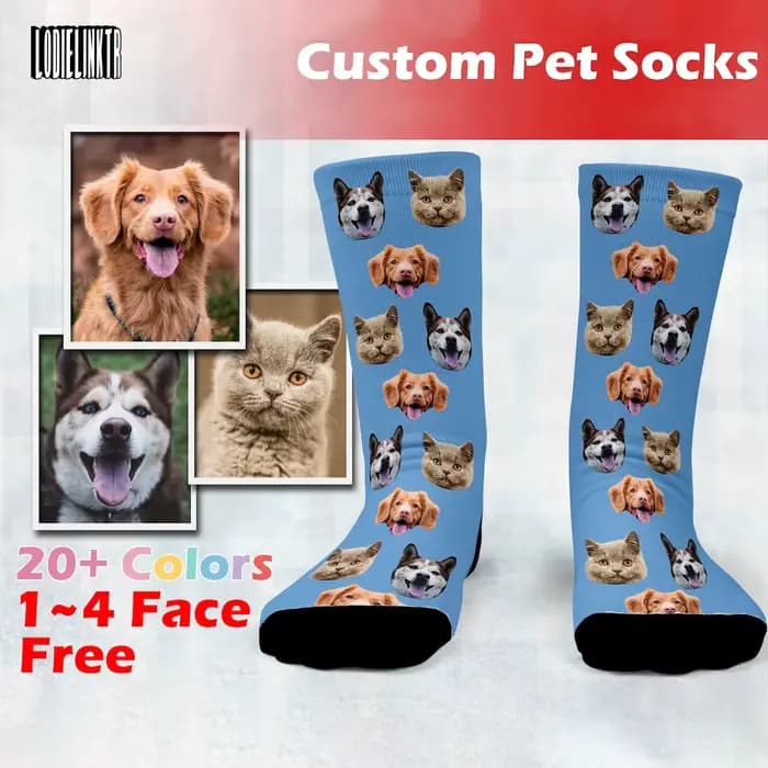 Chaussettes personnalisées pour animaux de compagnie