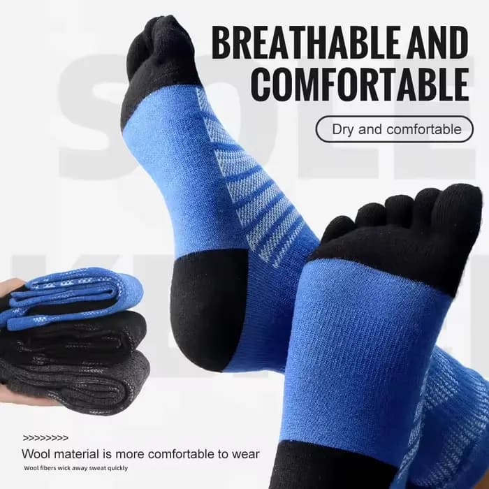 1 paire de chaussettes thermiques en laine mérinos pour hommes
