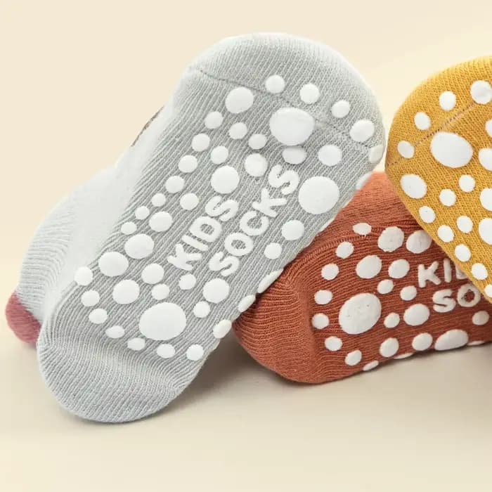 Lot de 6 paires de chaussettes en coton anti-aldes pour bébé garçon et fille