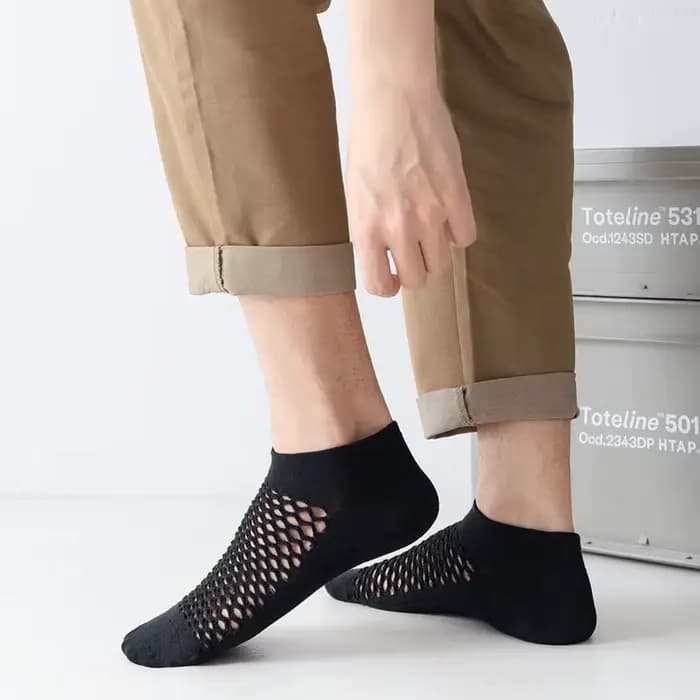 Coton homme chaussettes courtes été mince mode respirant hommes cheville