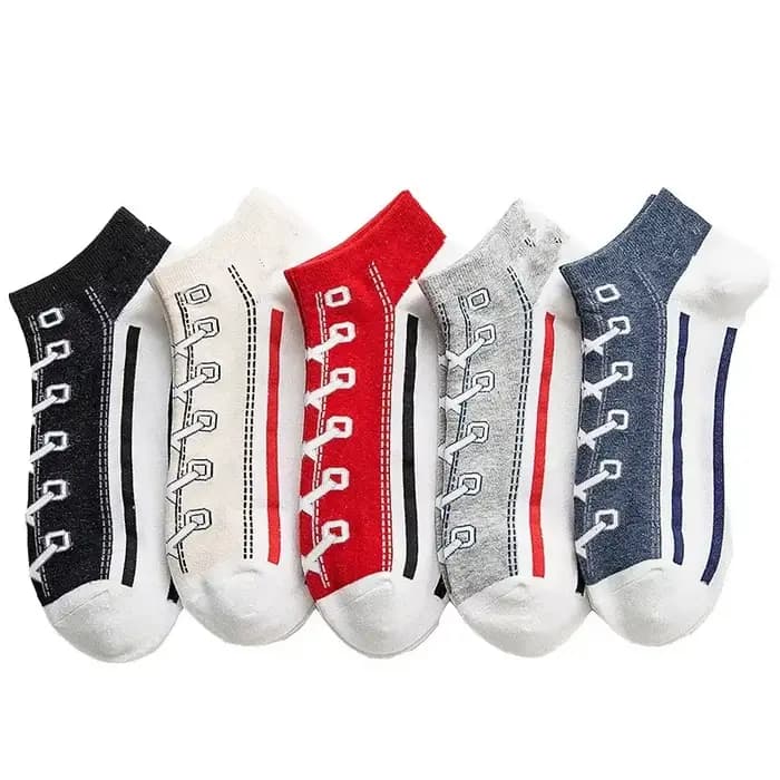 Mode drôle femmes hommes Harajuku Style chaussettes Kawaii chaussure imprimer mignon chaussette courte cadeau