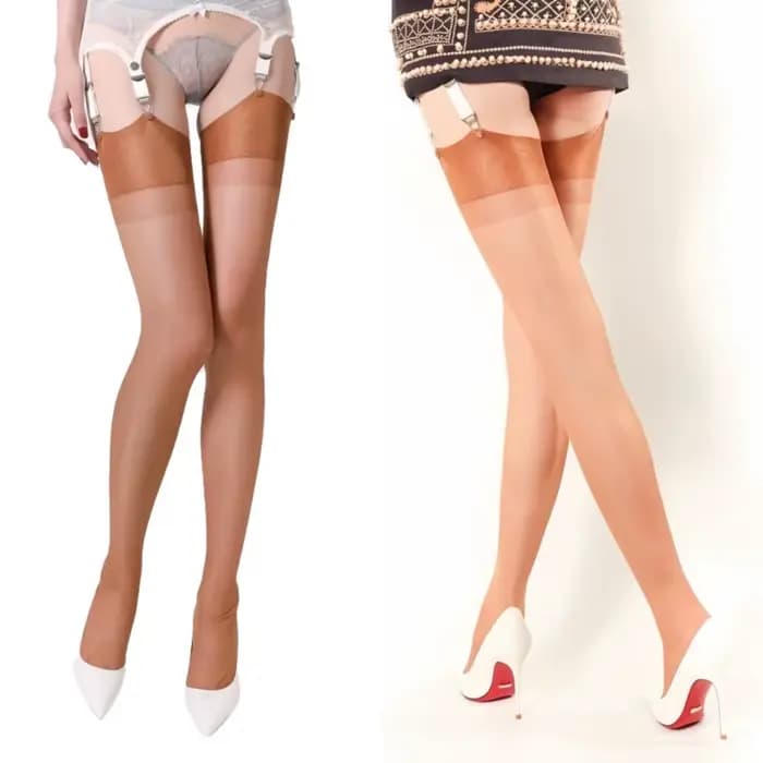 Sensation nue Sexy bas transparents Lingerie