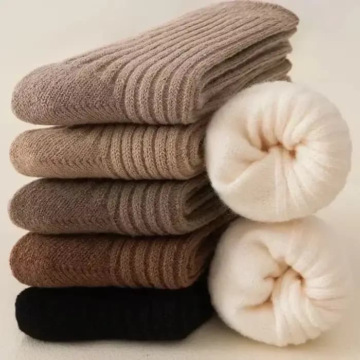 Chaussettes longues en laine et cachemire pour femmes