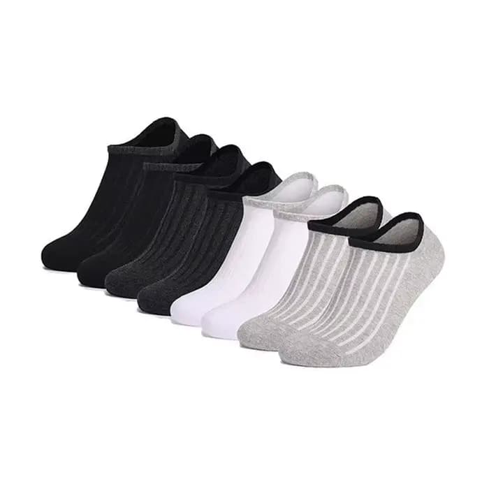 Chaussette courte pour hommes pour printemps été automne décontracté coton noir blanc gris respirant Invisible