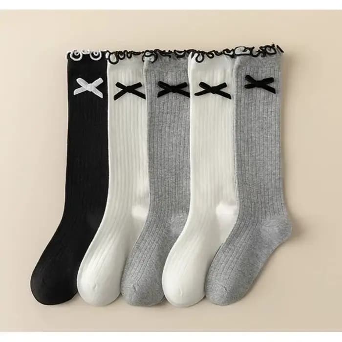 Chaussette Chic et Simple en Coton pour Enfant Fille