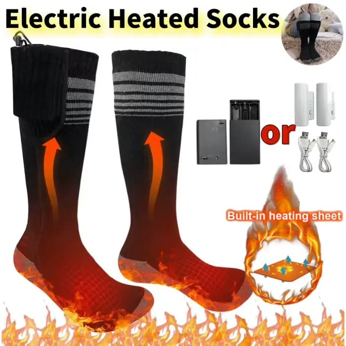 Chaussettes thermiques électriques pour hommes et femmes
